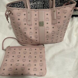 Mcm pink tote